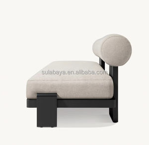 <span class=keywords><strong>BONDI</strong></span> ALUMINIO DAYBED Cómoda tumbona con cojín grueso Juego de muebles de exterior Tumbona de jardín de lujo Tumbona moderna - Product Image 4