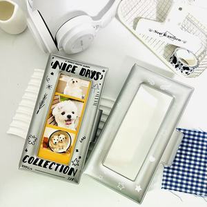 Album photo Ailes d'ange argentées à quatre compartiments, 40 emplacements pour cartes, Organisateur de cartes K-Pop de haute qualité pour bandes photo à 4 panneaux - Product Image 1