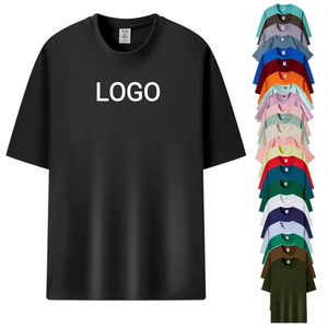 เสื้อยืดขายส่งยอดนิยมแบบกำหนดเอง ผู้ผลิตเสื้อยืดอเนกประสงค์ สวมใส่สบาย หลายสี ผ้าฝ้าย 100% - Product Image 1
