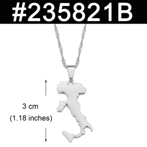 Collares con Colgante <span class=keywords><strong>de</strong></span> <span class=keywords><strong>Mapa</strong></span> <span class=keywords><strong>de</strong></span> Italia con <span class=keywords><strong>Sicilia</strong></span> y Cerdeña, Joyería con Mapas Italianos, Regalos # 235821 - Product Image 5