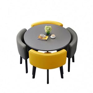 Table à manger classique de luxe en marbre noir coréen, <span class=keywords><strong>italien</strong></span>, de Dubaï, aspect naturel, 412 places - Product Image 2
