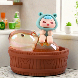 Adorable Frozen Animal Theme Resin Capybara Baby Ornament Cute Full <strong>Set</strong> Birthday Gift <strong>Children</strong> 12+ CX 1/12 Scale <strong>Car</strong> Decor - Product Image 4