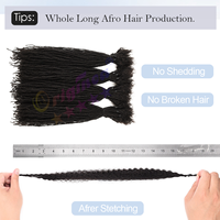 Extensions de micro-dreadlocks Originea 8 pouces, cheveux humains vierges Remy vietnamiens, super légers et doux, pour tresses au crochet