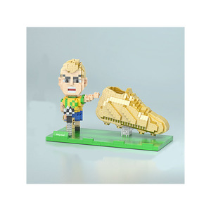 Excellent Vendeur 2026 Support <span class=keywords><strong>de</strong></span> Téléphone et Porte-Stylo en Plastique ABS Style <span class=keywords><strong>Lego</strong></span> pour Stars du Football Mondial, Blocs <span class=keywords><strong>de</strong></span> Construction Micro Mbappe pour Bureau - Product Image 3