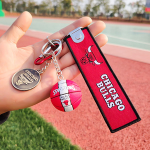 Llavero Bordado <span class=keywords><strong>de</strong></span> Doble Cara con el Logotipo <span class=keywords><strong>de</strong></span> los Equipos <span class=keywords><strong>de</strong></span> Baloncesto Lakers y Warriors - Product Image 5