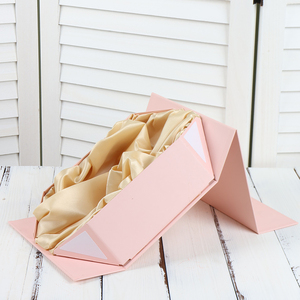 Custom Pink Wig <b>Box</b> with UV Coating Glossy Lamination Varnishing for <b>Shipping</b> Perfume Candle Gifts Magnet Shape - Product Image 6