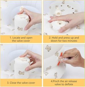 Siège gonflable PVC pour bébé, vente en gros, siège d'alimentation et de soutien pour nourrisson, siège d'été pour tout-petit, conception étanche pour la plage - Product Image 5