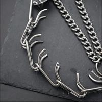 Collier d'entraînement réglable en acier inoxydable 304 pour chien, avec boucle à dégagement rapide, anti-traction, sans étranglement, pour une promenade sûre pour tous