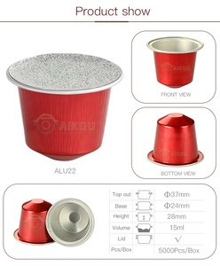 Cápsula de café con tapa impresa, papel de aluminio de sellado térmico desechable, cápsula de café vacía, Infusor de taza de té - Product Image 6