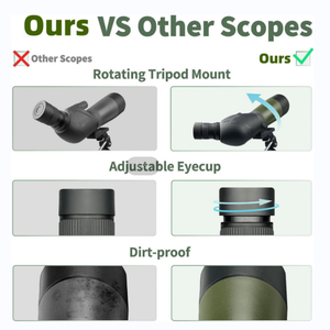 새 관찰 사냥을 위한 삼각대와 휴대용 소형 고화질 20-60x60 80 <span class=keywords><strong>100</strong></span> 스포팅 스코프 - Product Image 5
