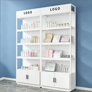Étagère de présentation <span class=keywords><strong>l</strong></span>égère en bois à plusieurs niveaux, à un seul côté, pour salons de beauté, magasins d'animaux, cosmétiques et présentoirs pour animaux de compagnie - Product Image 5