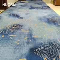 Fabricants de dalles de moquette en nylon de qualité supérieure, conception gratuite, 3 tailles disponibles pour les couloirs et salles de bal de l'hôtellerie, résistance au feu