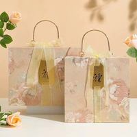 Boîte cadeau de luxe légère et écologique, gaufrée, auto-érectible, pour bonbons de mariage et emballage de parfum, vente en gros