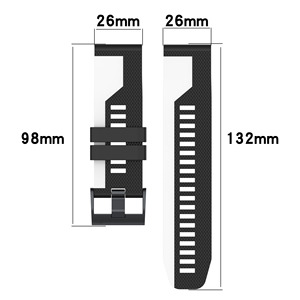 Tschick สายรัดข้อมือซิลิโคน,สายรัดข้อมือสำหรับ <span class=keywords><strong>Garmin</strong></span> Descent Mk2/Mk2i/Mk1/G1 Epix Gen 2 <span class=keywords><strong>MARQ</strong></span>/Enduro 2 Band - Product Image 4