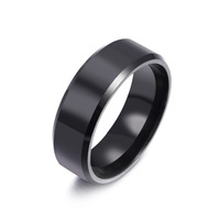 Hochwertige 4 Farben Anti Fade Titan Stahl Ring Rohlinge Beliebte Günstige Edelstahl Band Ring Für Männer