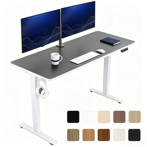 โต๊ะทำงานปรับระดับความสูงอัจฉริยะ Hetium Modern Ergonomic พร้อมมอเตอร์เดี่ยว โครงสร้างแข็งแรง พร้อมที่เก็บของ และปฏิทิน - Product Image 1