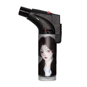 Nouveaux Produits Logo Personnalisé Portable Moins Cher Prix De Gros Puissant Briquet Torche Inclinée Rechargeable de Haute Qualité Vente en Gros - Product Image 6