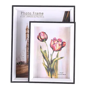 Picture Frames Display Photo with Modern Style Mat Solid Wood for Table Top Display and Wall Mounting Photo Frame