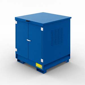 Armadio in metallo per tamburi 4X200 Lt per apparecchiature di stoccaggio chimico - Product Image 1