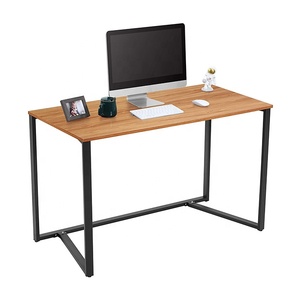 Tables pliantes en bois avec structure métallique, très vendues, pour la maison, le <span class=keywords><strong>bureau</strong></span>, les enfants, les adultes, table d'étude, table de travail, <span class=keywords><strong>bureau</strong></span> pliable pour ordinateur - Product Image 4