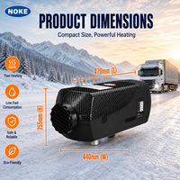Chauffage au diesel 5KW KD-F-D1 pour camion, voiture, fourgonnette, camping-car avec panneau de commande LCD et télécommande