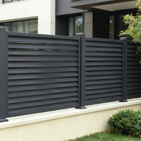 Vente directe usine, prix compétitif, clôture à lamelles en aluminium, panneau de clôture métallique pour l'intimité, écran extérieur à lamelles pour maison/villa