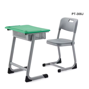 High Quality Modern School Single Person Adjustable Steel Plastic & MDF Desk and <b>Chair</b> With 3-Year Warranty Aoyasi Brand PT-308K - Product Image 1