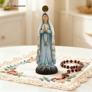 Estatua de la Virgen María de Resina Personalizada, Figura Religiosa Católica, Adorno de Escritorio, Decoración <span class=keywords><strong>para</strong></span> el Hogar, Iglesia o Sala de Oración - Product Image 1