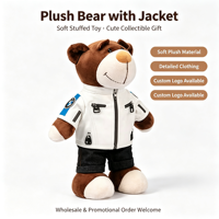 Peluche Ours Motard Personnalisable – Cadeau Promotionnel pour Concessionnaires 4S