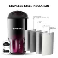 Tasse à café isotherme design avec couvercle anti-fuite, intérieur en acier inoxydable 316 pour souvenirs d'affaires haut de gamme, couleur personnalisée, MOQ120