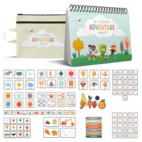 Libro ocupado de impresión personalizada para niños, carpeta de actividades preescolares de 12 páginas para niños pequeños y juguetes de aprendizaje temprano, libros para niños pequeños