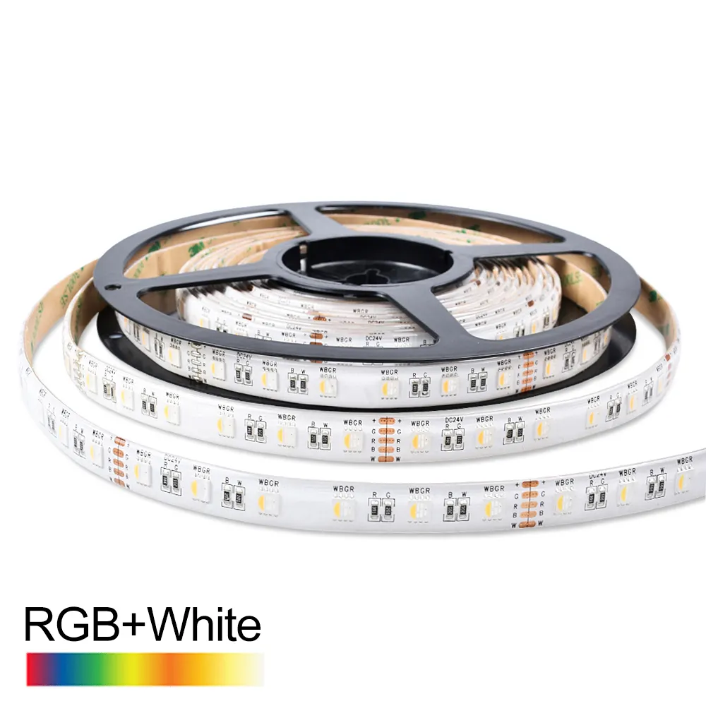 Водонепроницаемый RGBW пульт дистанционного управления 12 В 24 В гибкое освещение 5050 SMD LED IP65 IP20 Номинальный ROHS 4 в 1 Светодиодная лента Luces LED
