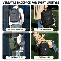 Nouveau sac à dos professionnel en nylon pour ordinateur portable, avec bretelles incurvées, grande capacité, léger et durable