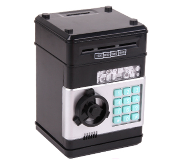Custom Small ATM Auto-Rolling Money Password Safe Piggy Bank Children's Electronic Banking Toy