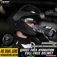 Casque de moto intégral KUOPIN AXK WM905 ABS à double visière pour adultes, toutes saisons
