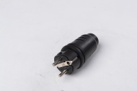 Câble d'alimentation de qualité supérieure, reconnectable, noir, 2 broches, 2P+E, 16A, prise allemande standard IP44, prises Schuko