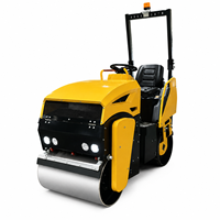 Rouleau compacteur vibrant STORIKE SDBM BM1000 1 tonne, diesel, haute puissance, autoporté, système entièrement hydraulique, double tambour