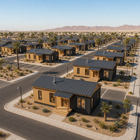 Bâtiment modulaire à déploiement rapide, maison préfabriquée avec une disposition flexible pour des projets d'habitation multi-unités au Moyen-Orient