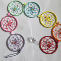 Fatto a mano artigianato e regalo indiana arte popolare chakra guarigione simboli stile dream catcher