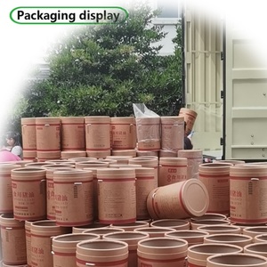 Sealed Moisture-proof 46L Food Grade Eco-Friendly Kraft Paper Cardboard Bucket with Lid - Product Image 6