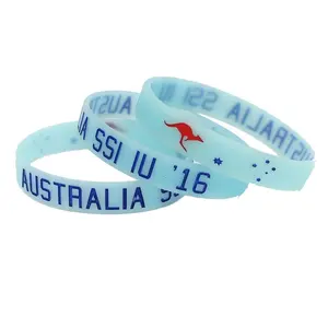 Fasce da polso motivazionali in Silicone di gomma luminosa braccialetti in Silicone bracciali in gomma incandescente bracciale personalizzato