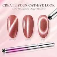 Stylo de vernis à ongles magnétique effet œil de chat facile à utiliser, 7 en 1, portable, gel UV LED monophase, vernis artistique à retirer par trempage
