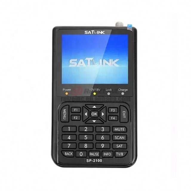 SATLINK SP-2100 HD Sat Finder DVB S S2 MPEG-2 4 Digital Satellite Finder Meter 3.5 Inch LCD Screen 3 Months Warranty Pk WS 6906