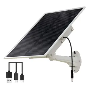 TecDeft Piezas Solares Tamaño Pequeño 15W Mini Panel Solar 5V 12V Panel Personalizado Solar Para Exterior Hogar Cámaras IP Cámara de Caza Inteligente