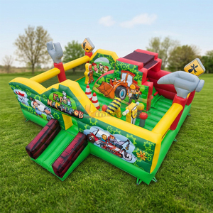 Outdoor kids party playzone for toddlers commercial bounce <b>house</b> <b>inflatable</b> little builder playground - Product Image 5
