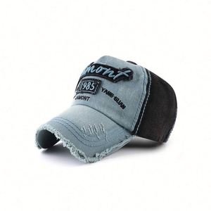 หมวกเบสบอล 5 แผง ปักโลโก้สไตล์วินเทจ ผ้าฝ้ายคุณภาพสูง 100% สำหรับผู้ชาย ปรับแต่งได้ - Product Image 3