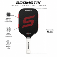 Pala de Pickleball de Fibra de Carbono Cruda Lingjun BOOMSTIK T700 de 16 mm, Aprobada por la USAPA, Raqueta Profesional Alargada, Logotipo Personalizado, Venta al Por Mayor OEM