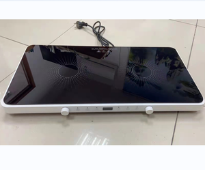 Table de cuisson à induction céramique à commande tactile fabriquée en Chine, 2 brûleurs, <span class=keywords><strong>plaque</strong></span> de cuisson à induction électrique, double tête, cuisinière à induction - Product Image 1