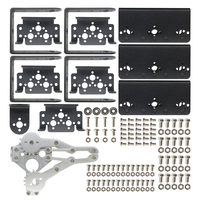 Diymore Kit de fixation de bras robotique en aluminium 6 DOF avec pince mécanique électronique pour pièces de robot DIY Modèle 050580