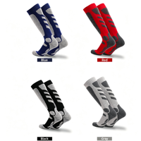 Chaussettes de ski d'hiver épaisses et isolées à fond éponge, longues, pour hommes, absorbant la transpiration, chaudes, pour sports de plein air, vente en gros usine